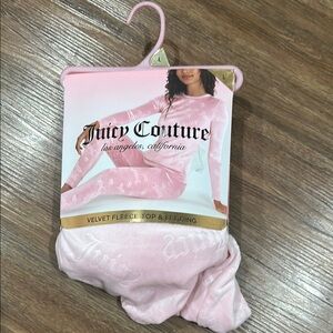 Juicy Couture Pink Plush Pajama Set